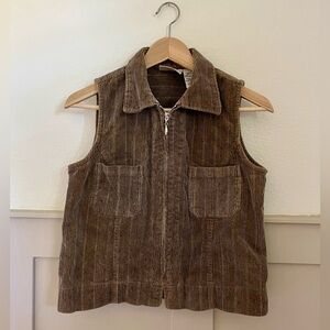 Small Faded Glory Authentic Wear Corduroy Vest